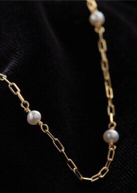 Pearl chain necklace