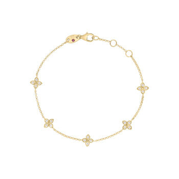 Roberto Coin Love By The Inch Bracelet in 18K Yellow Gold, 7 inches | Ben Bridge Jeweler