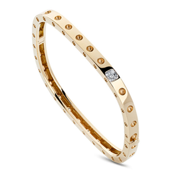 Roberto Coin Pois Moi Diamond Bangle 18K