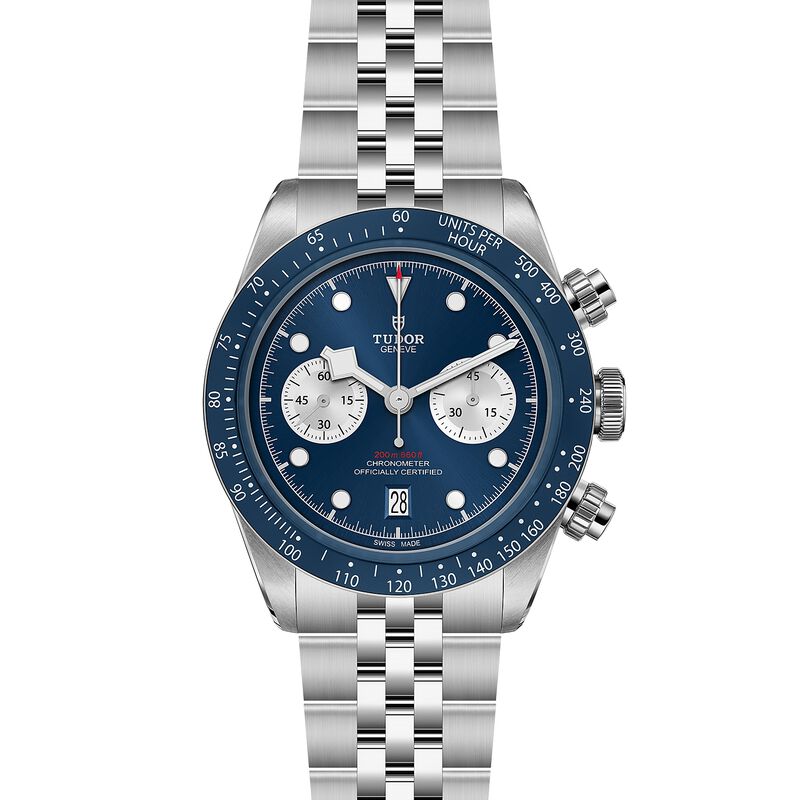 Tudor Black Bay Chrono Blue Dial Watch Stainless Steel Bracelet, 41 mm image number 1