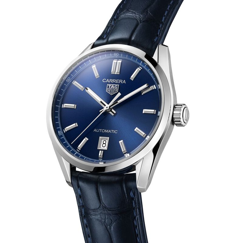 TAG Heuer Carrera Date Blue Dial, 39mm image number 1