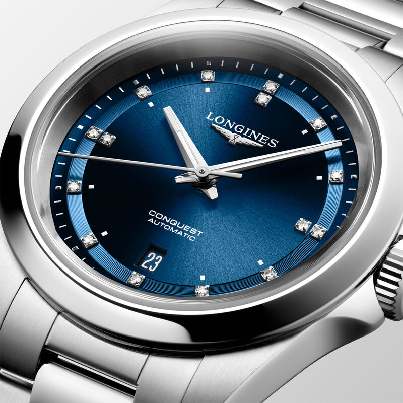 Longines Conquest Blue Dial Watch, 30mm image number 2