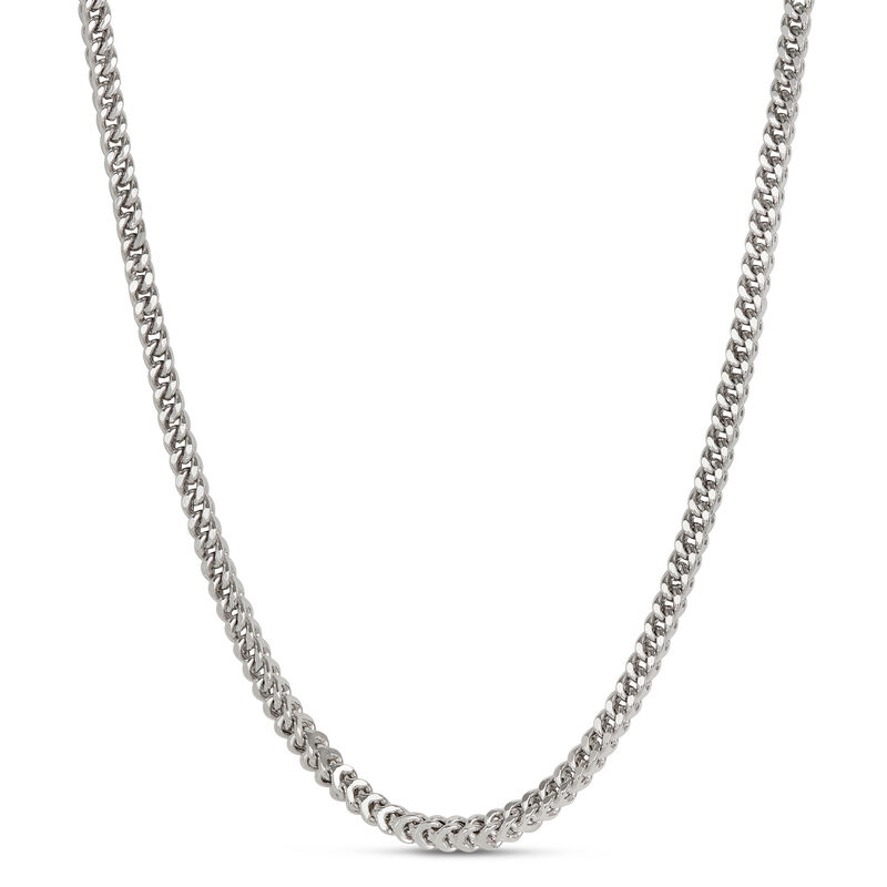 Toscano 24-Inch Franco Chain, 14K White Gold image number 0