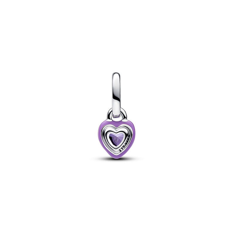 Pandora ME Purple Chakra Heart Mini Dangle Charm image number 1