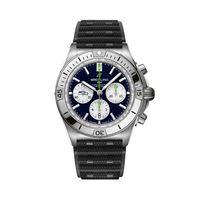 Breitling Chronomat Seattle Seahawks Navy  Dial Watch, 42mm