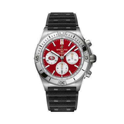 Breitling Chronomat San Francisco 49ers Red Dial Watch, 42mm