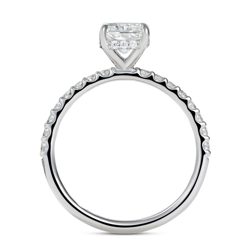 Bella Ponte Radiant Diamond Engagement Ring, 14K White Gold image number 2