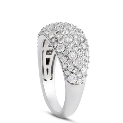 Round Diamonds 14k White Gold Ring