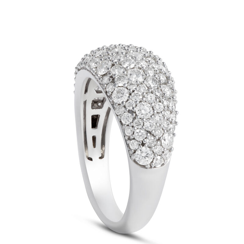 Round Diamonds 14k White Gold Ring image number 1