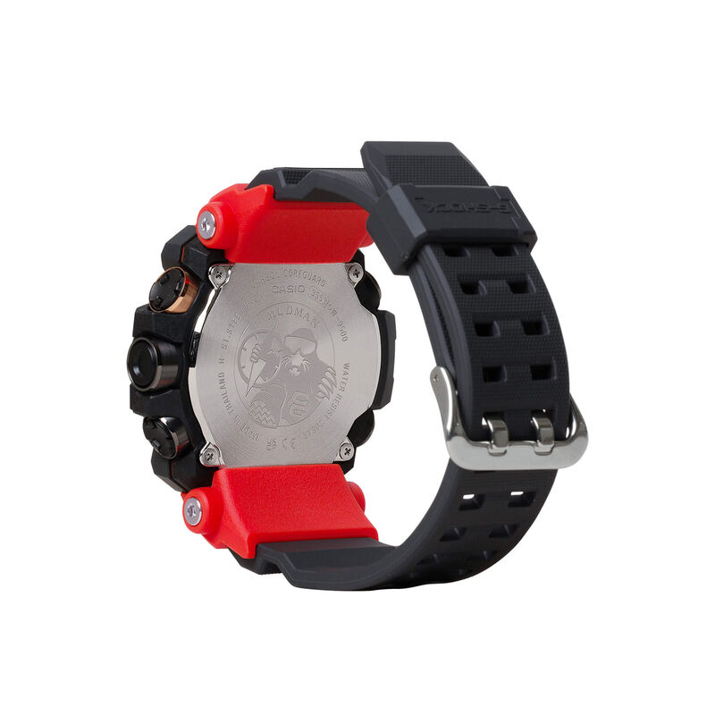 G-Shock Master of G - Land Mudman Watch Red and Black Resin Case and Strap, 56.7mm image number 1