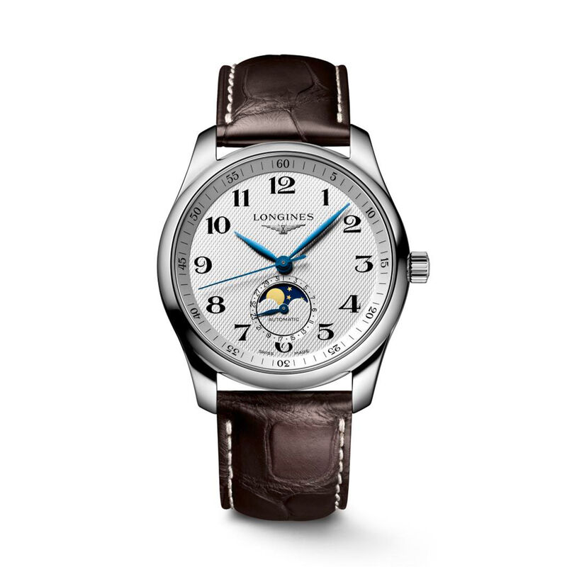 Longines Master Moonphase White Dial Watch, 40mm image number 0