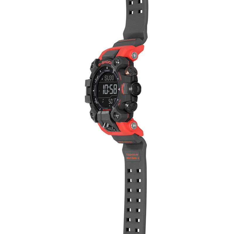 G-Shock Master of G - Land Mudman Watch Red and Black Resin Case and Strap, 56.7mm image number 4