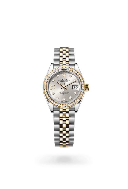 rolex lady-datejust in yellow rolesor - combination of
                oystersteel and yellow gold, m279383rbr-0003 - ben bridge