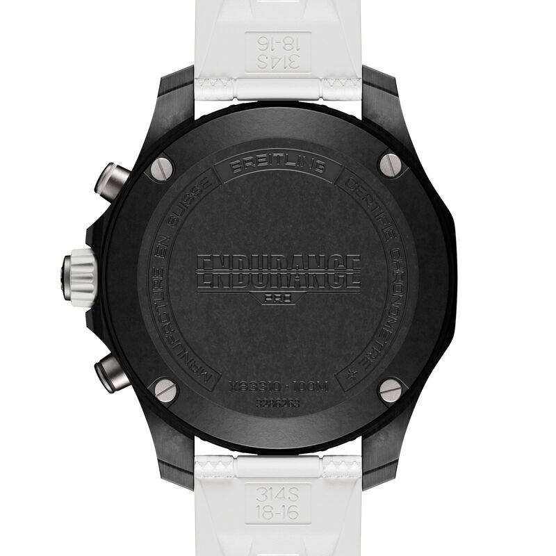 Breitling Endurance Pro Black Dial And White Rubber Strap Watch, 38mm image number 1