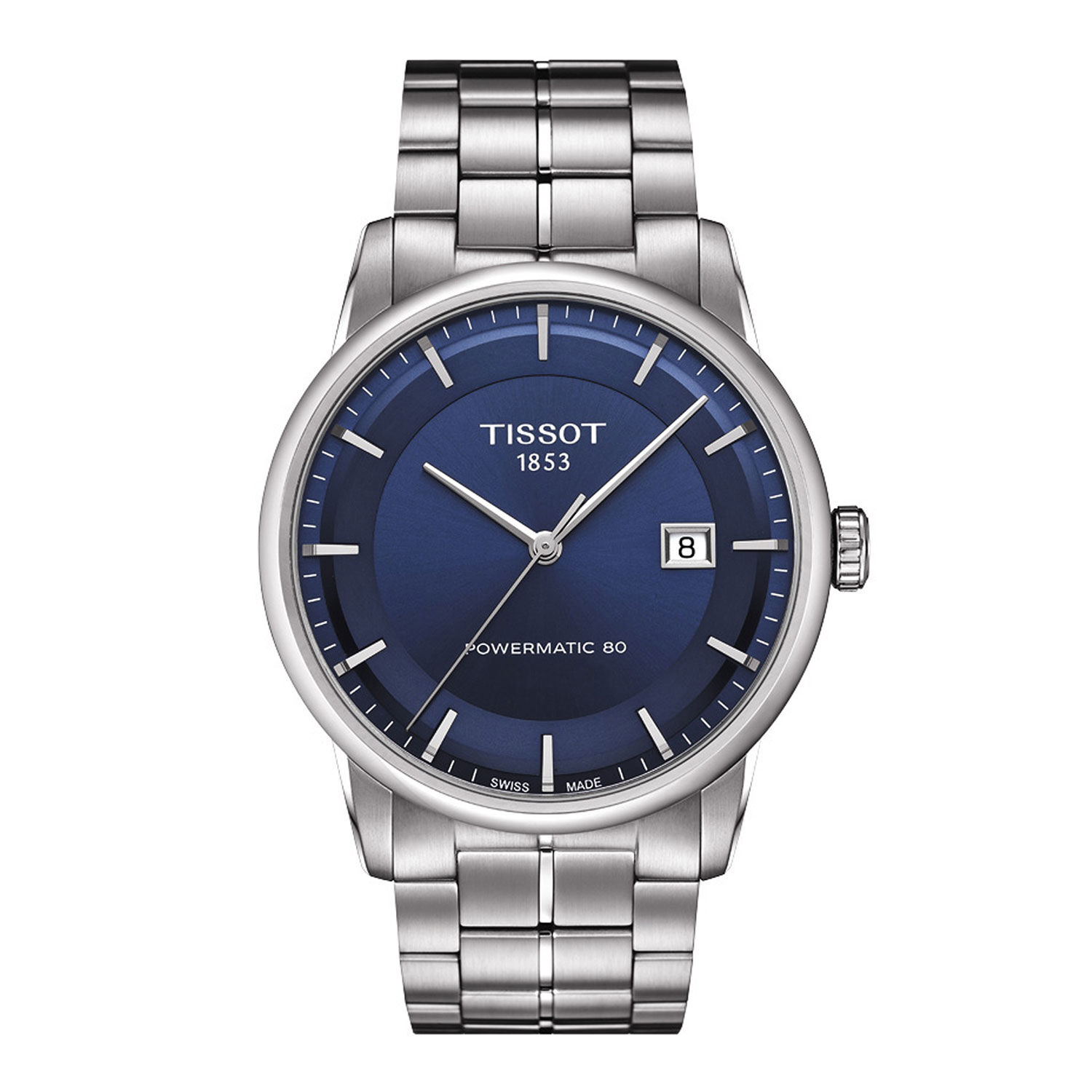 Tissot Luxury Powermatic 80 Blue Dial Steel Auto Watch, 41mm