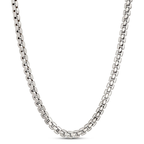 Toscano 24-Inch Diamante Link Necklace, 14K White Gold