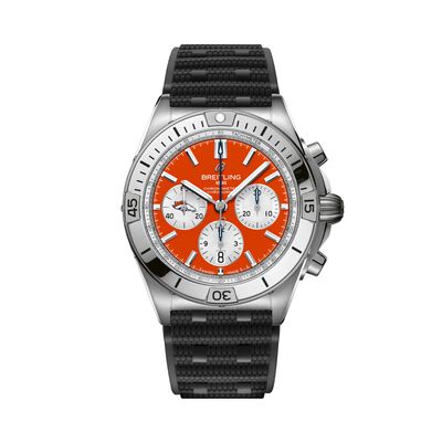 Breitling Chronomat Denver Broncos Orange Dial Watch, 42mm