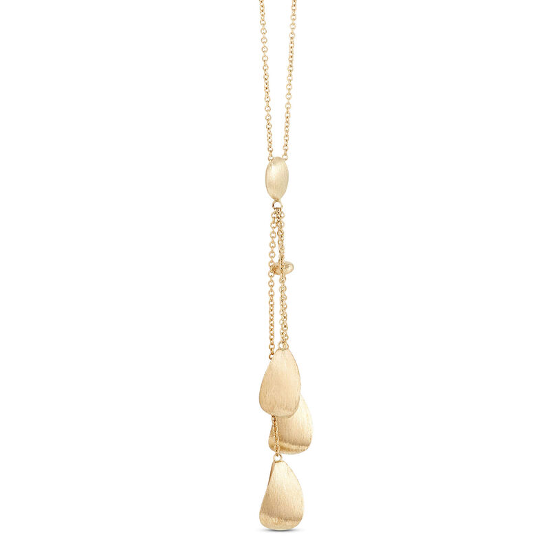 Toscano Beaded Drop Necklace, 14K Yellow Gold image number 1