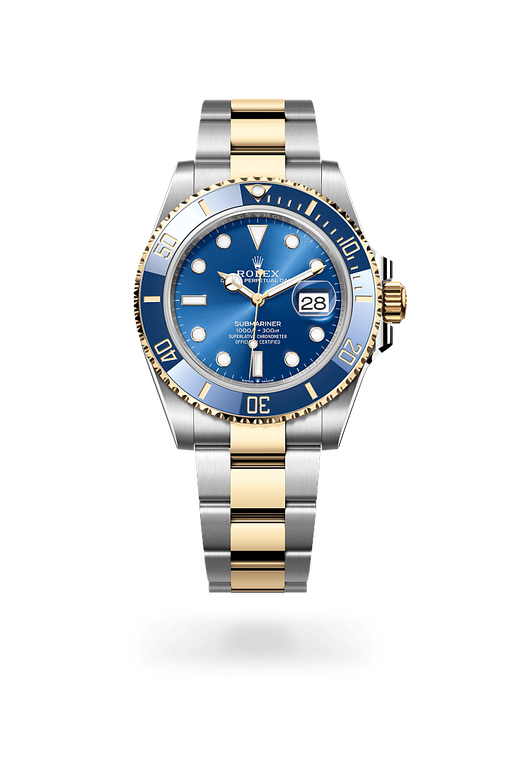 rolex submariner in yellow rolesor - combination of
                oystersteel and yellow gold, m126613lb-0002 - ben bridge