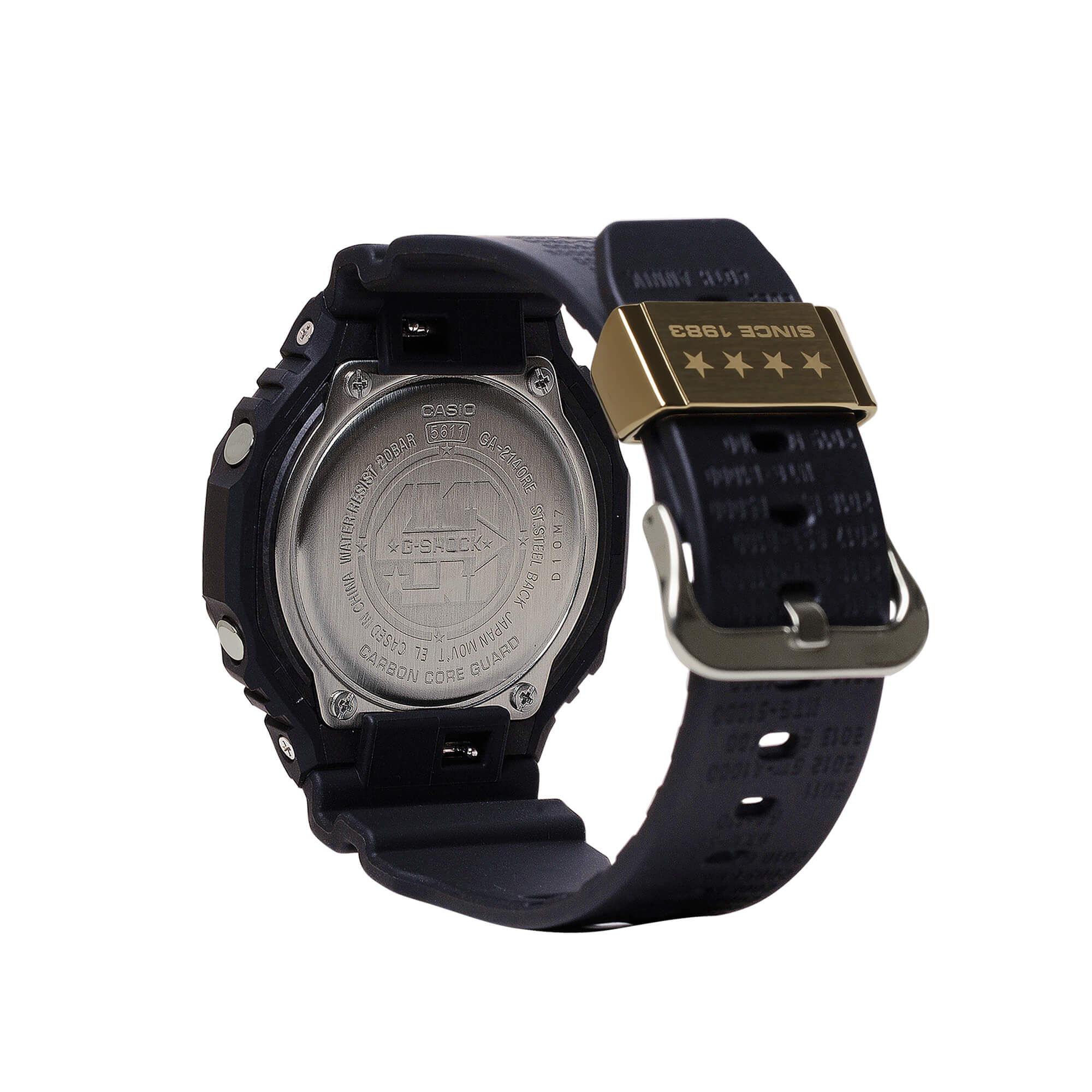 G-Shock 40th Anniversary Remastered Watch Black Case Black Resin