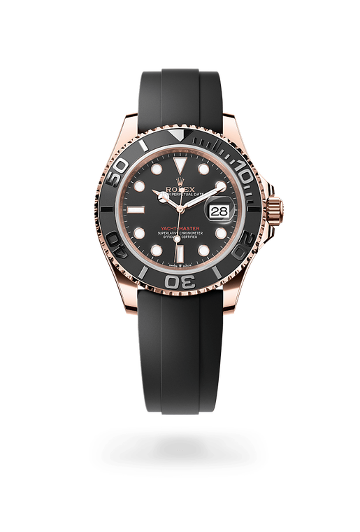 rolex yacht-master in 18 kt everose gold, m126655-0002 - ben bridge