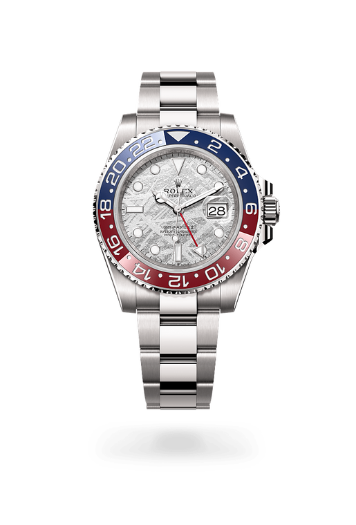 rolex gmt-master ii in 18 kt white gold, m126719blro-0002 - ben bridge