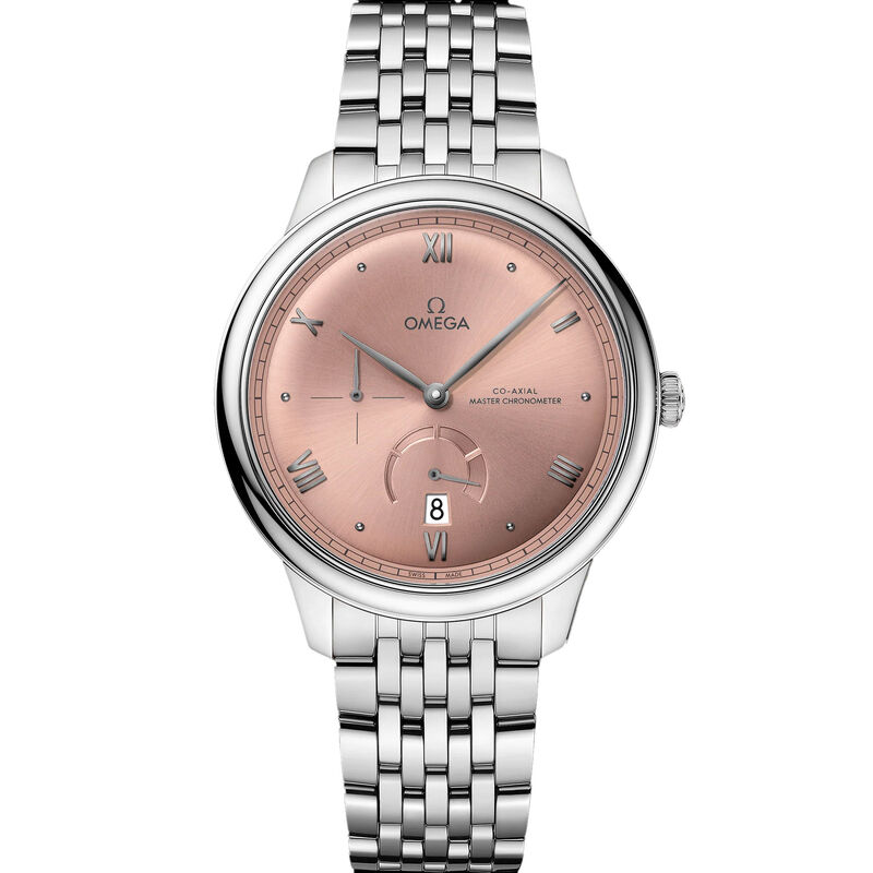 OMEGA Prestige De Ville Steel Pink Dial Watch, 41mm image number 0