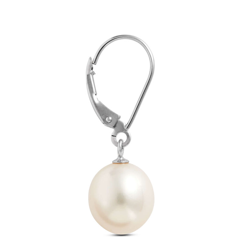 Freshwater Cultured Pearl Drop Earrings,14K White Gold image number 1