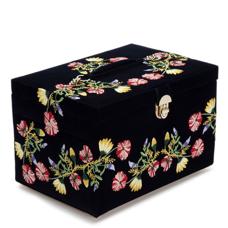 WOLF Zoe Large Jewelry Box 13.25" L x 9.25" W x 9.25" H image number 1