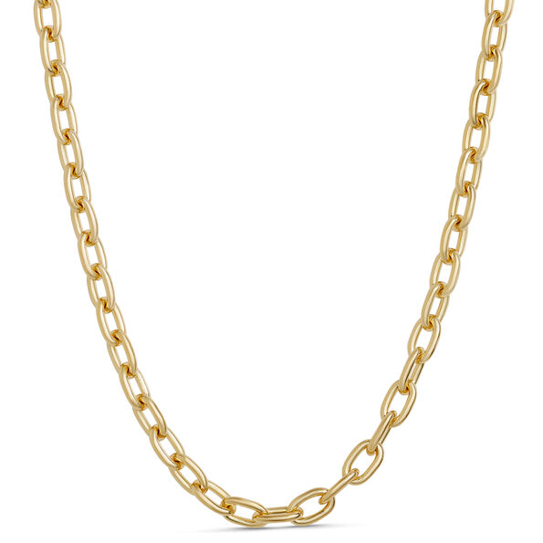 Toscano 20-Inch Oval Link Neck Chain, 14K Yellow Gold
