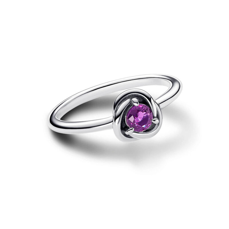 Pandora Purple Eternity Circle Ring image number 1