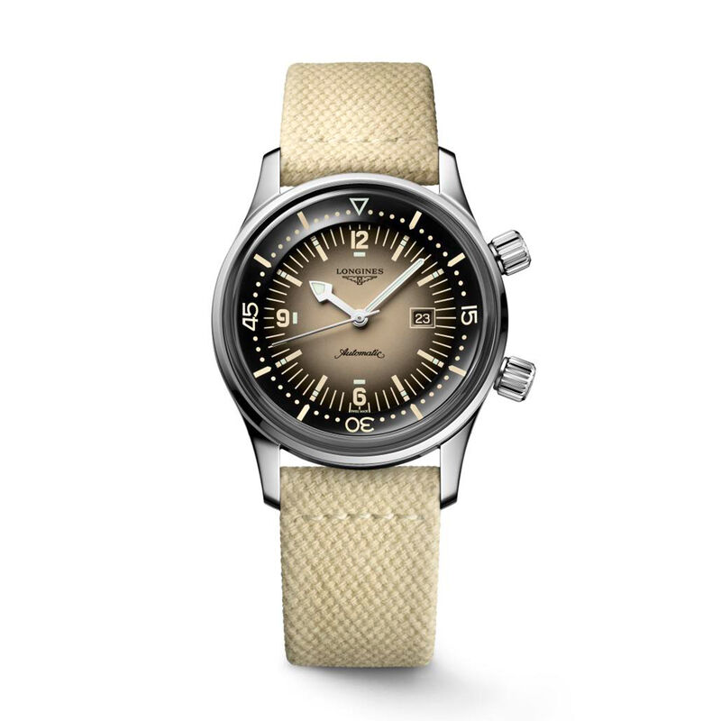 Longines Legend Diver Watch Beige Dial, 36mm image number 0