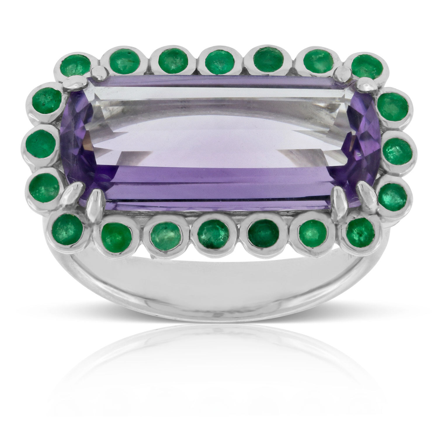 Amethyst sale emerald ring