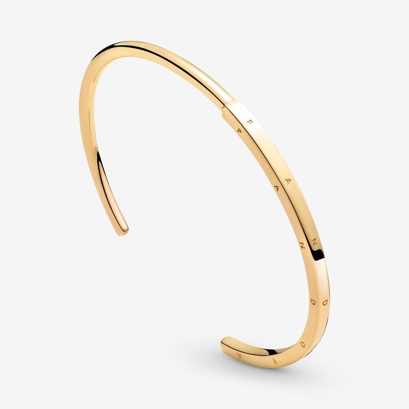 Pandora Signature I-D Open Bangle image number 1