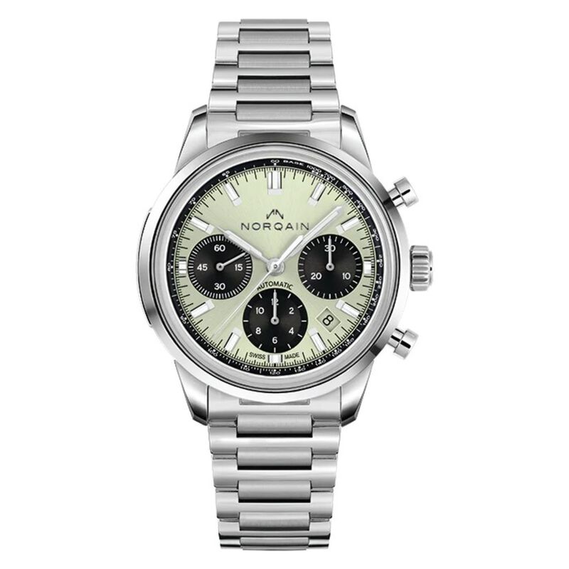 Norqain Freedom 60 Chrono Pistachio Green Dial Watch, 40mm image number 0