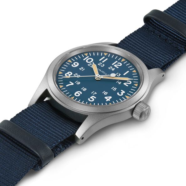 Hamilton Khaki Field Mechanical Watch Blue Dial, 38mm