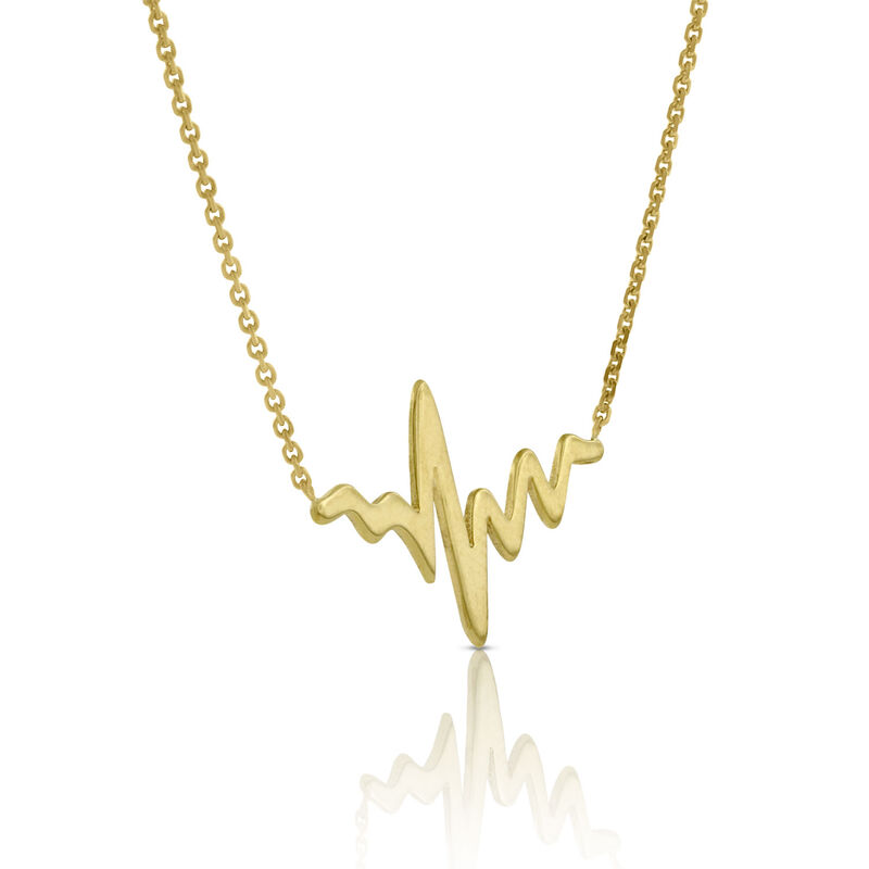 Heartbeat Necklace 14K image number 2