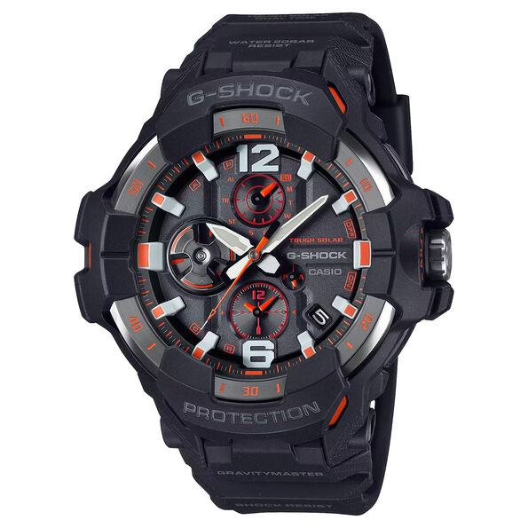 G-Shock GRB300-1A4 Gravity Master Black Orange Bluetooth Pilot Watch