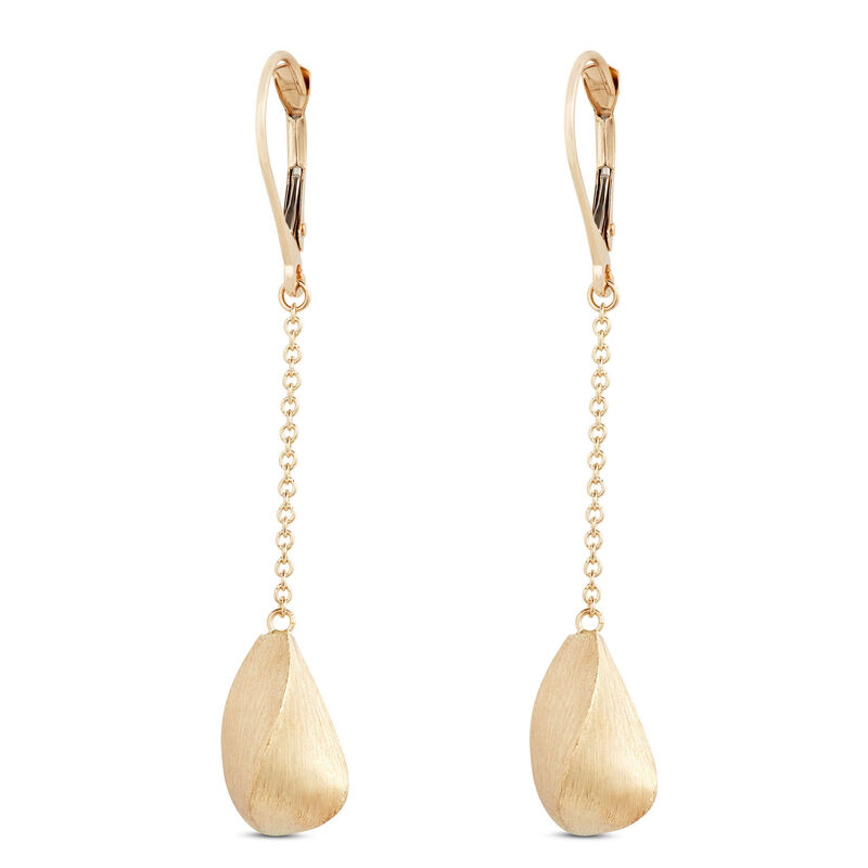 Toscano Large Drop Bead Earrings, 14K Yellow Gold image number 0