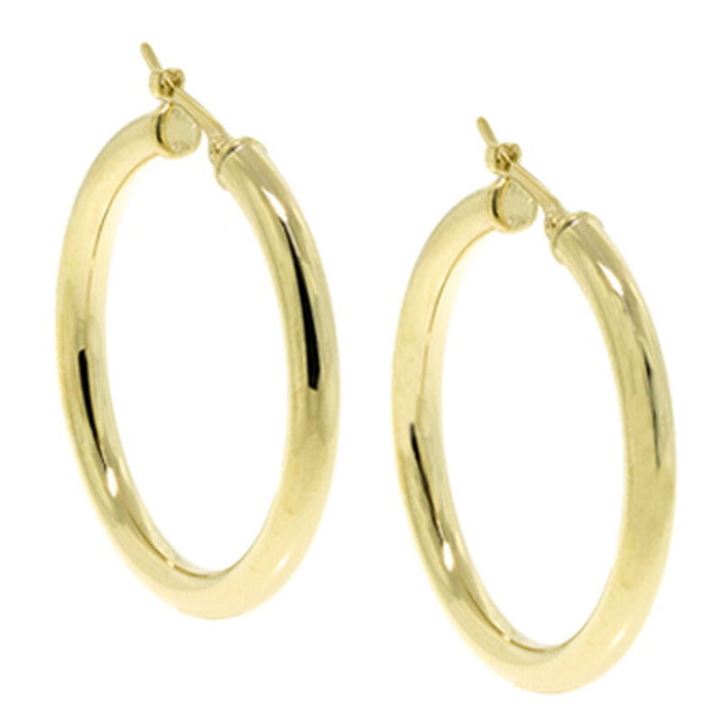 Hoop Earrings, 14K Yellow Gold image number 2
