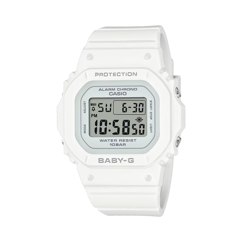 Casio Baby-G White Digital Classic Digital Dial Watch image number 0