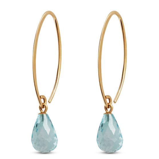 Blue Topaz Drop Earrings 14K | Ben Bridge Jeweler