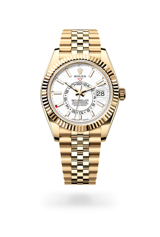 rolex sky-dweller in 18 kt yellow gold, m336938-0006 - ben bridge