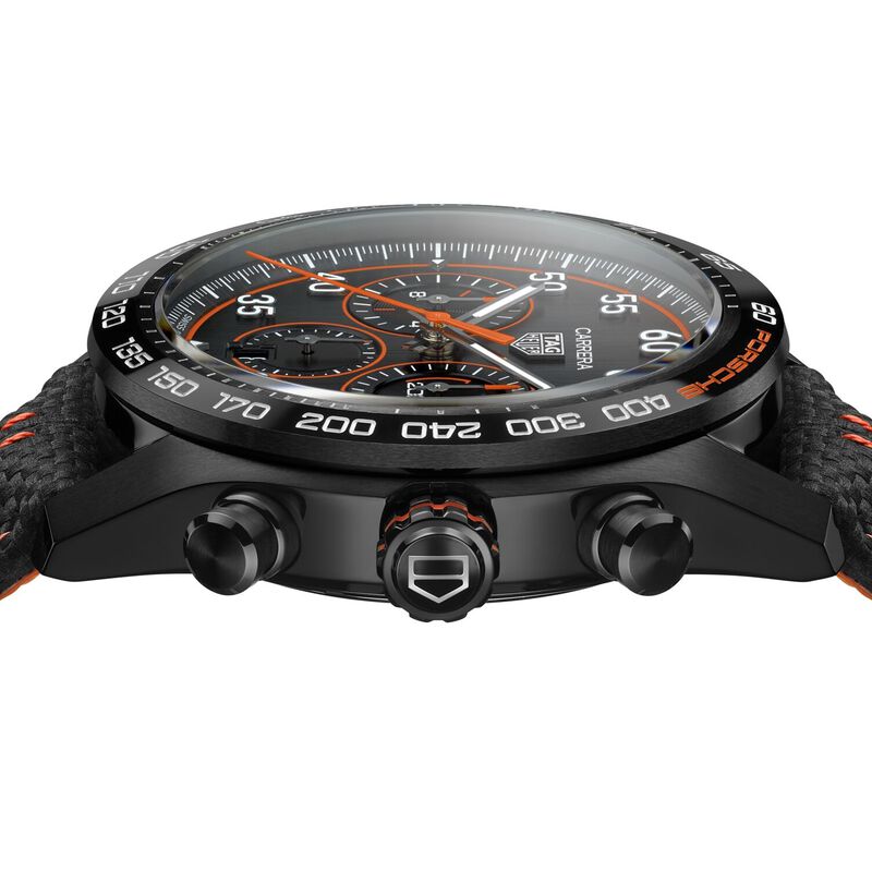 TAG Heuer Carrera Chronograph X Porsche Orange Racing Black Dial, 44mm image number 3