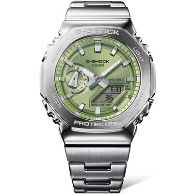 G-Shock GM2110D-3A Green Dial Watch, 44mm