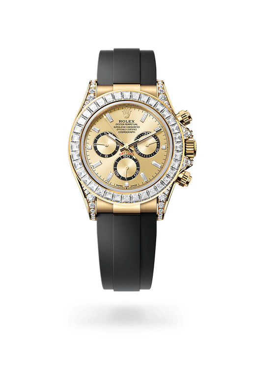 rolex cosmograph daytona in 18 kt yellow gold with lugs set
                with diamonds, m126538tbr-0004 - ben bridge