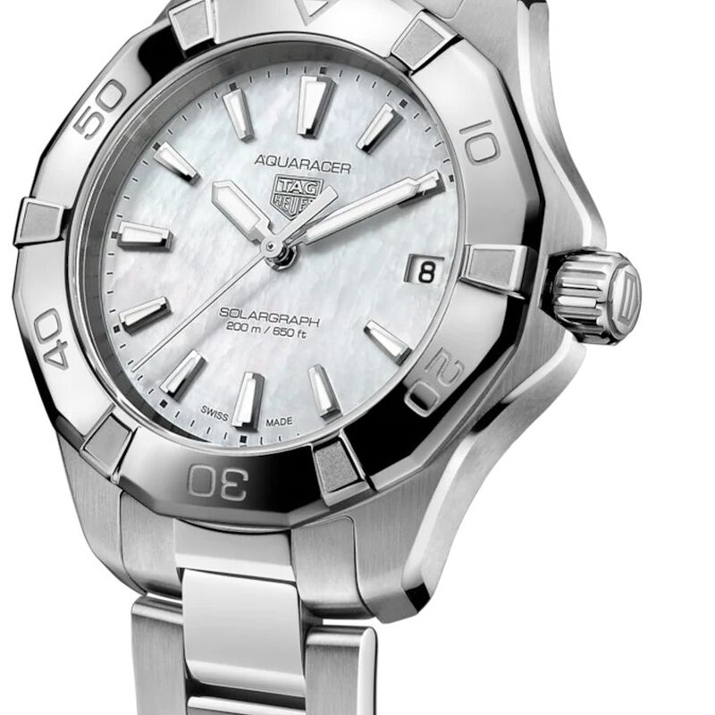 TAG Heuer Aquaracer Professional 200 Solargraph White Dial, Steel, 34mm image number 1