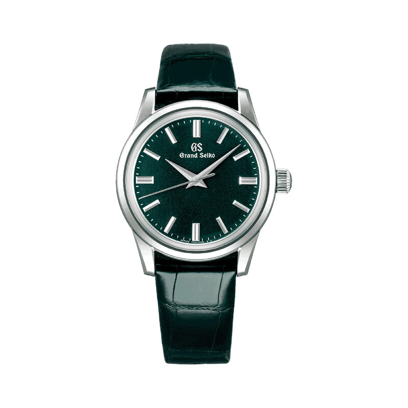 Grand Seiko Elegance Collection Watch Dark Green Dial Green Leather Strap, 37.3mm image number 0