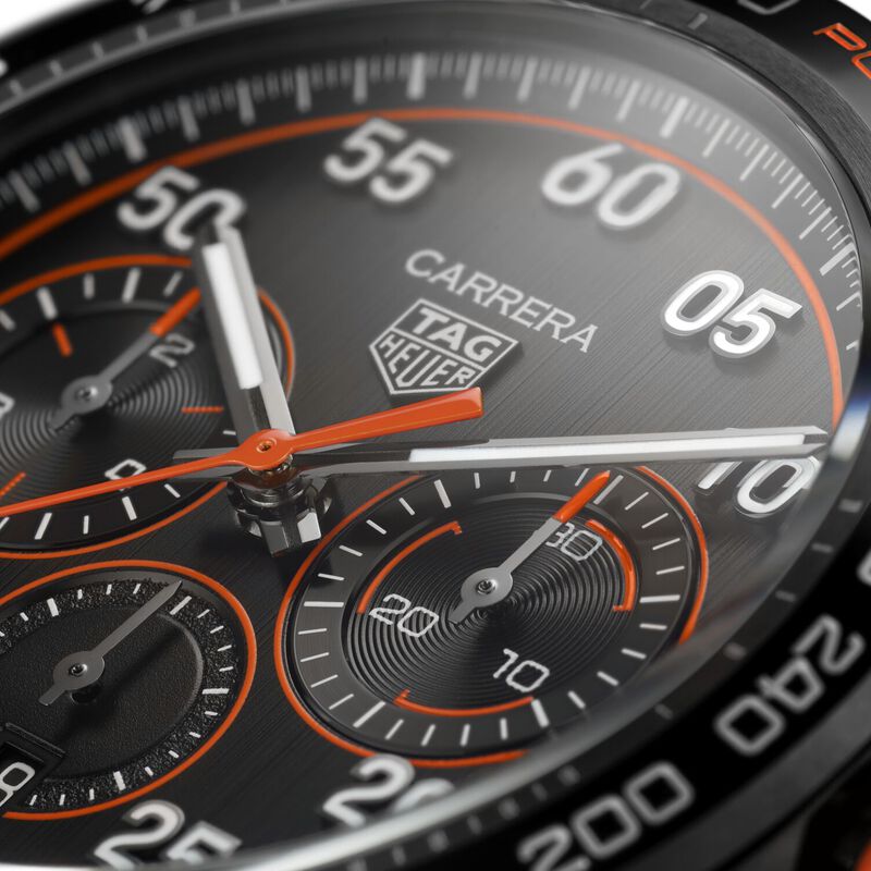 TAG Heuer Carrera Chronograph X Porsche Orange Racing Black Dial, 44mm image number 4