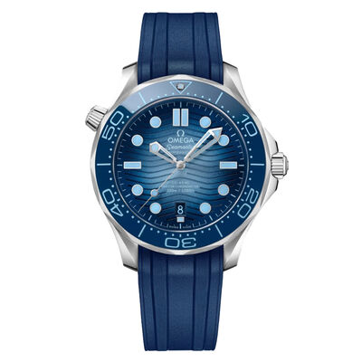 Omega Seamaster Diver 300M Blue Dial Watch,  42mm